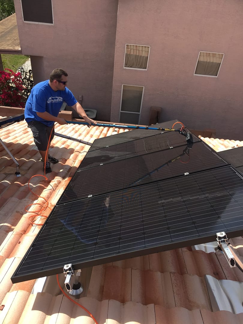 solar panel cleaning solar panel cleaning